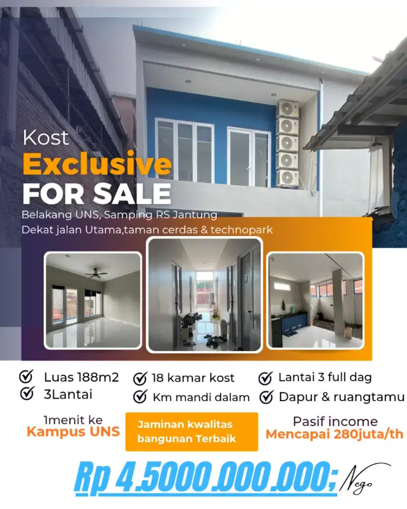 Kost Exclusive Belakang UNS Jebres