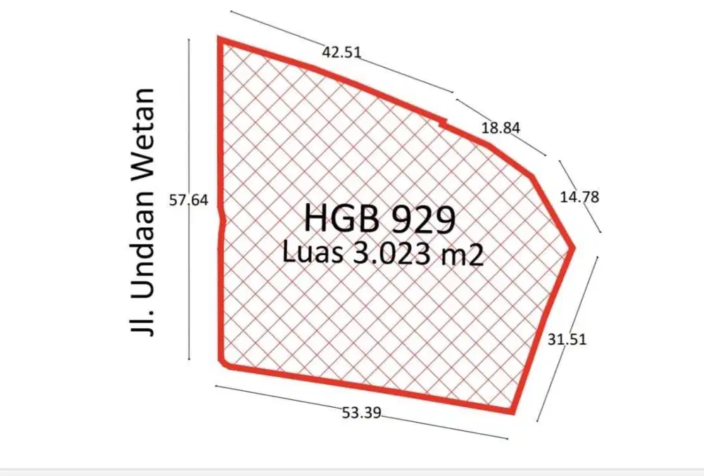 17.5JT/M2! DIJUAL TANAH PUSAT KOTA SURABAYA UNDAAN WETAN STRATEGIS