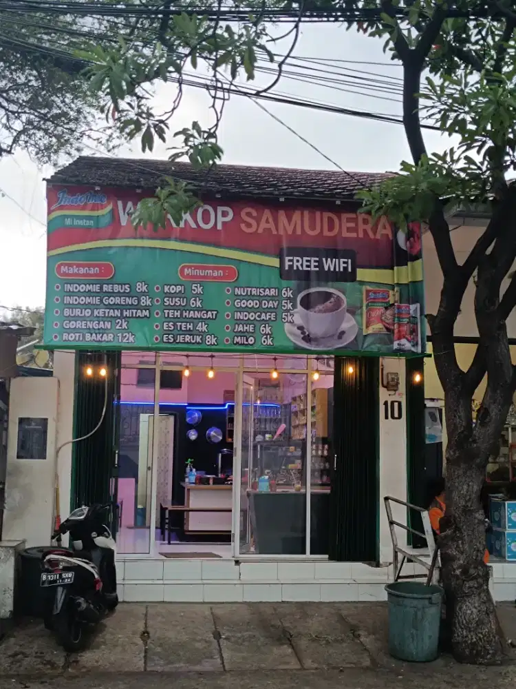 Di over usaha warkop / cafe lengkap tinggal jalan saja