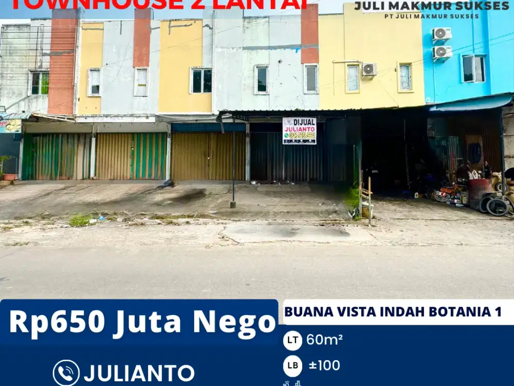 Dijual CEPAT Townhouse 2 Lantai di Buana Vista Indah Botania 1