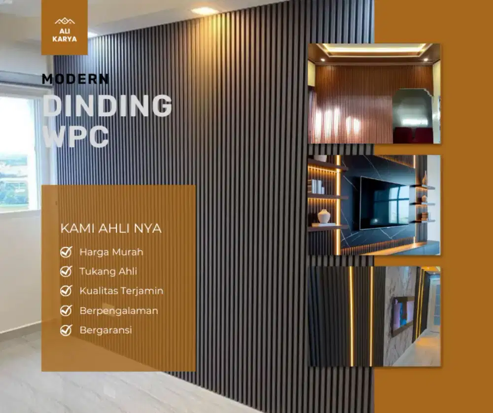 Jasa Pasang Dinding WPC - Tukang Wall Panel Dinding