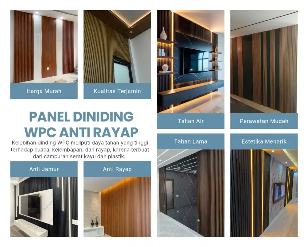 Tukang Panel Dinding Bahan WPC