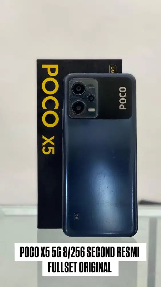 POCO X5 5G 8/256 SECOND RESMI FULLSET ORIGINAL LECET PEMAKAIAN