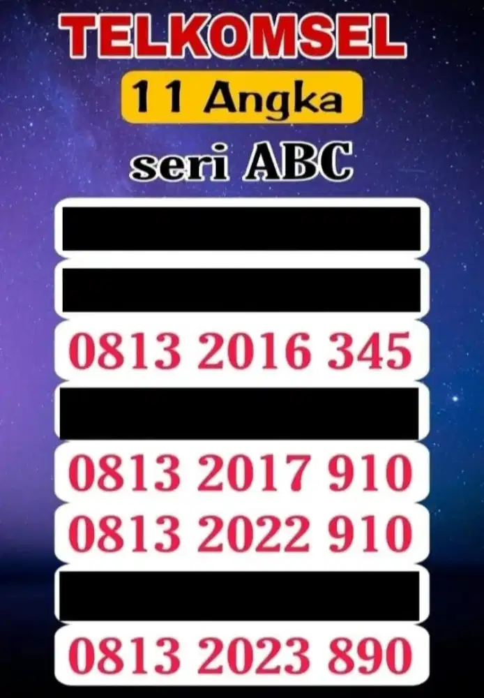 Simpati 11 angka seri abc