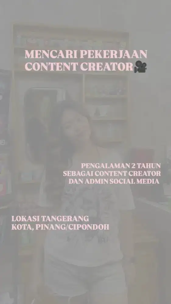 MENCARI LOWONGAN KERJA CONTENT CREATOR