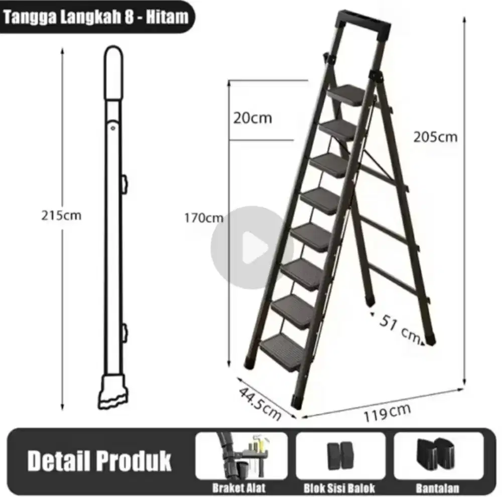 Tangga 8 langkah hitam