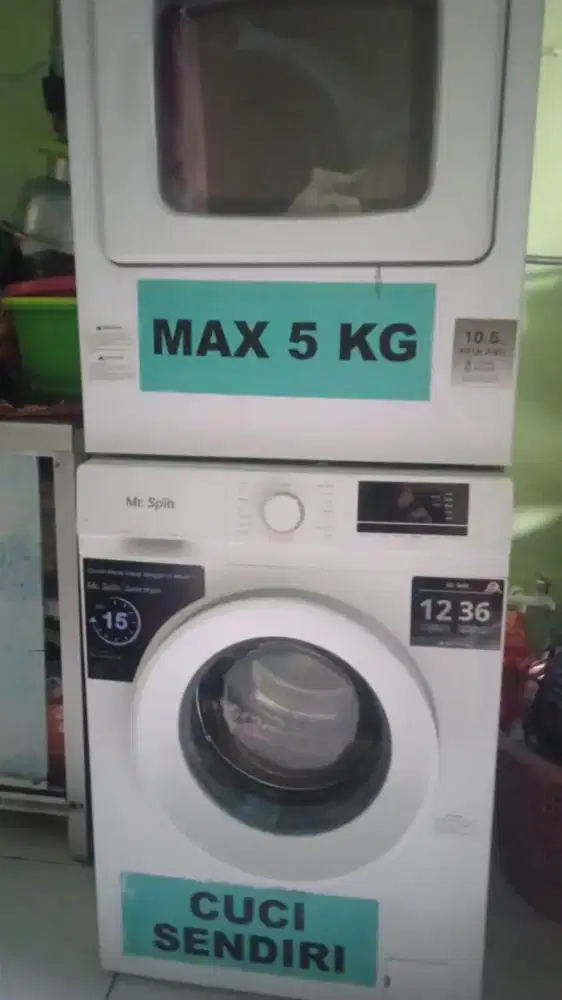 Mesin cuci laundry dan Pengering Pakaian