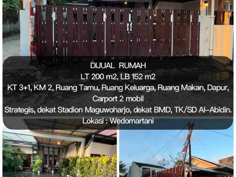 Jual Cepat Rumah di Maguwo Sleman dekat stadion,Budi Mulia