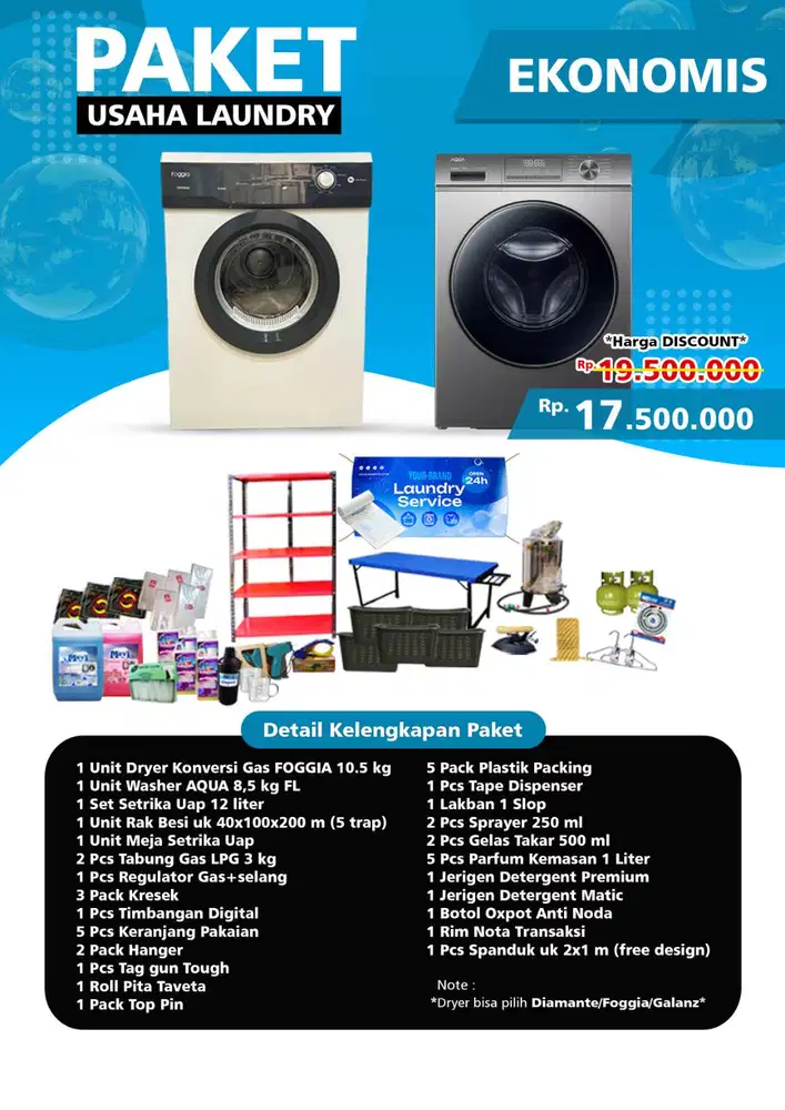 Paket Usaha Bisnis Laundry