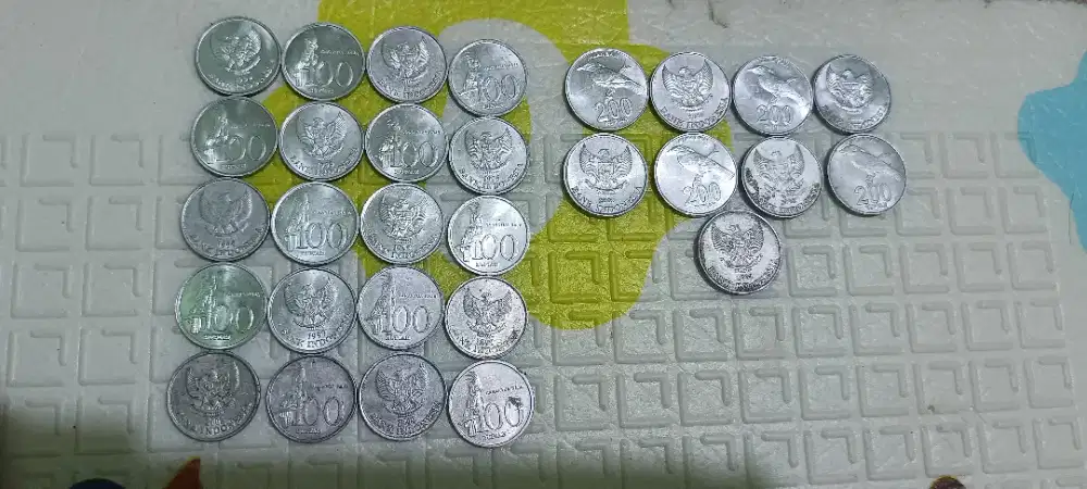Jual koin 100 th 1999 dan 200 2003