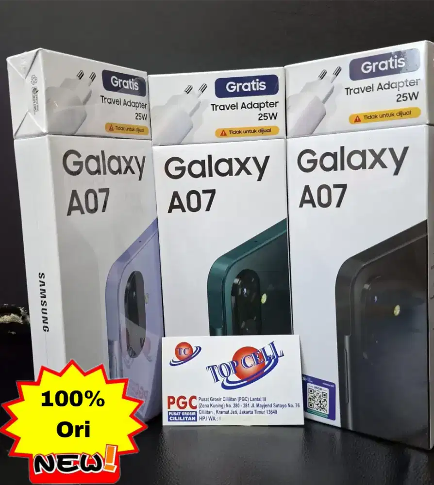 NEW SAMSUNG A07 RAM 4/128 GARANSI RESMI SEIN