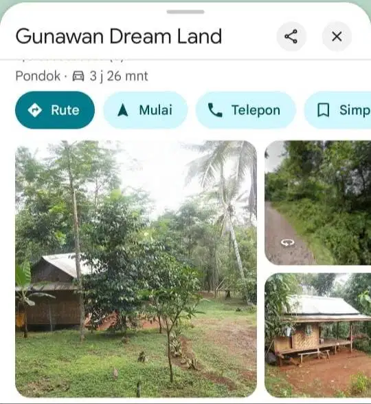 Tanah jual di Carita - Anyer