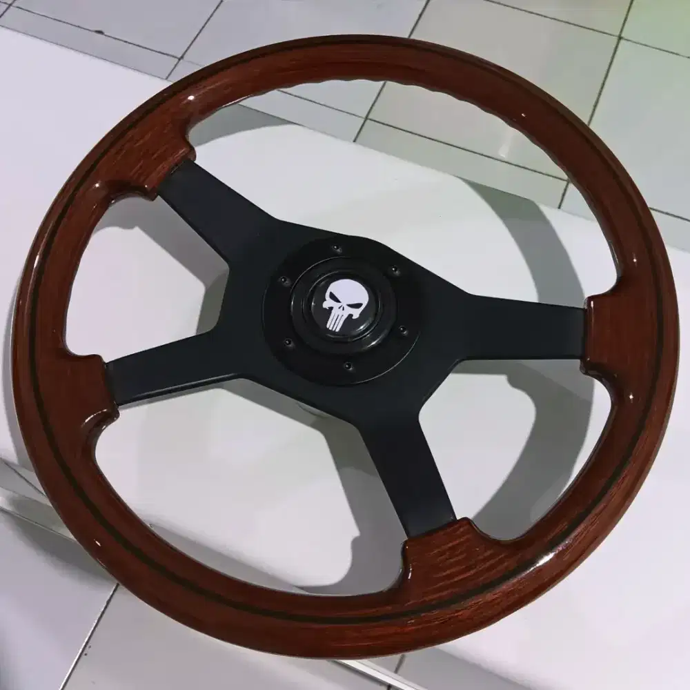 Steer setir stir racing kayu original Italy 14 inch