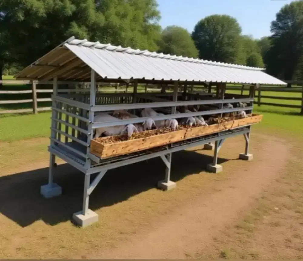 Kandang kambing baja ringan