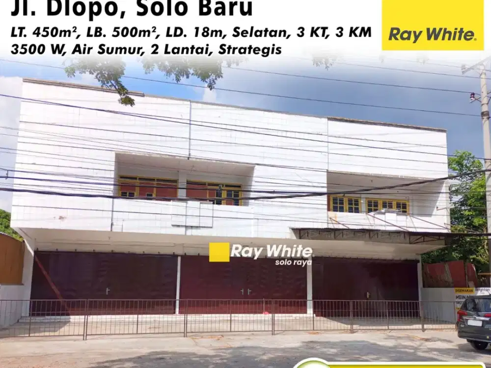 Disewakan Ruko 2 Lantai Siap Pakai Di Solobaru Kawasan Komersial