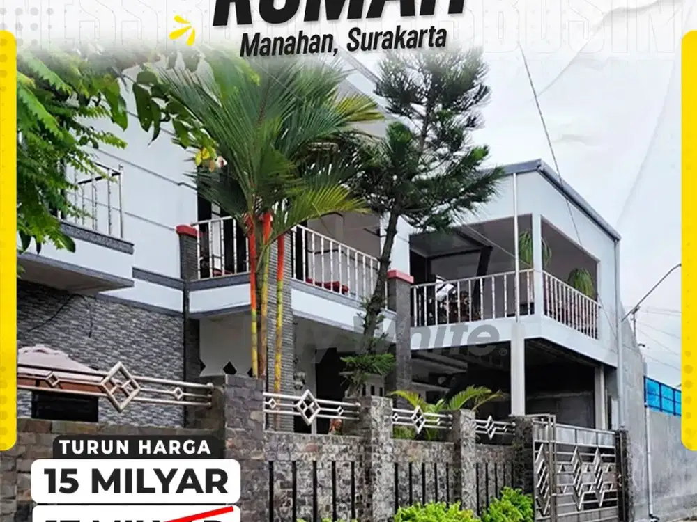 Dijual Rumah Mewah 2 Lantai Furnished Di Manahan Solo