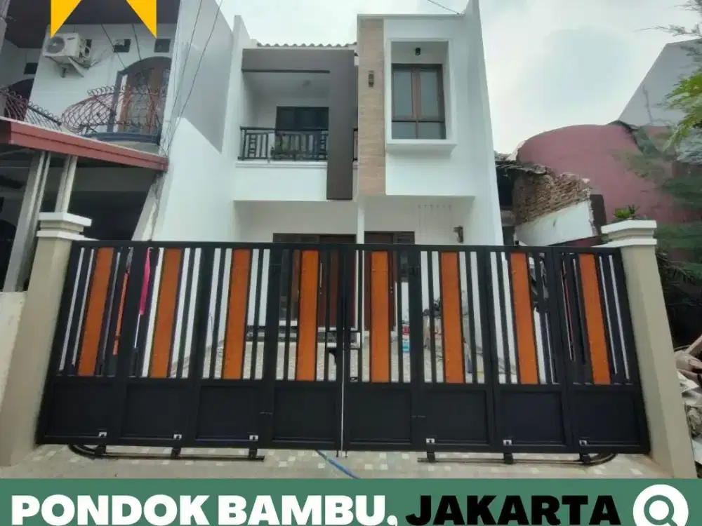 Rumah dijual Murah 2 Lt. Baru Pondok Bambu, Jakarta Timur  Dekat Tol Becakayu