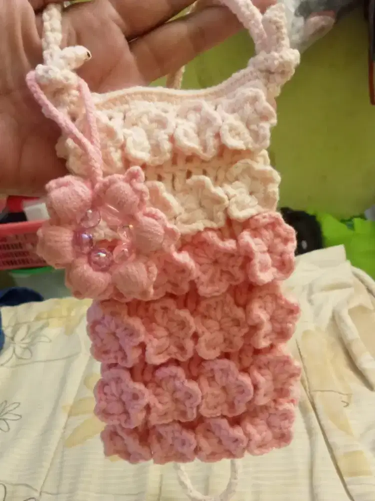 Tas hp rajut homemade