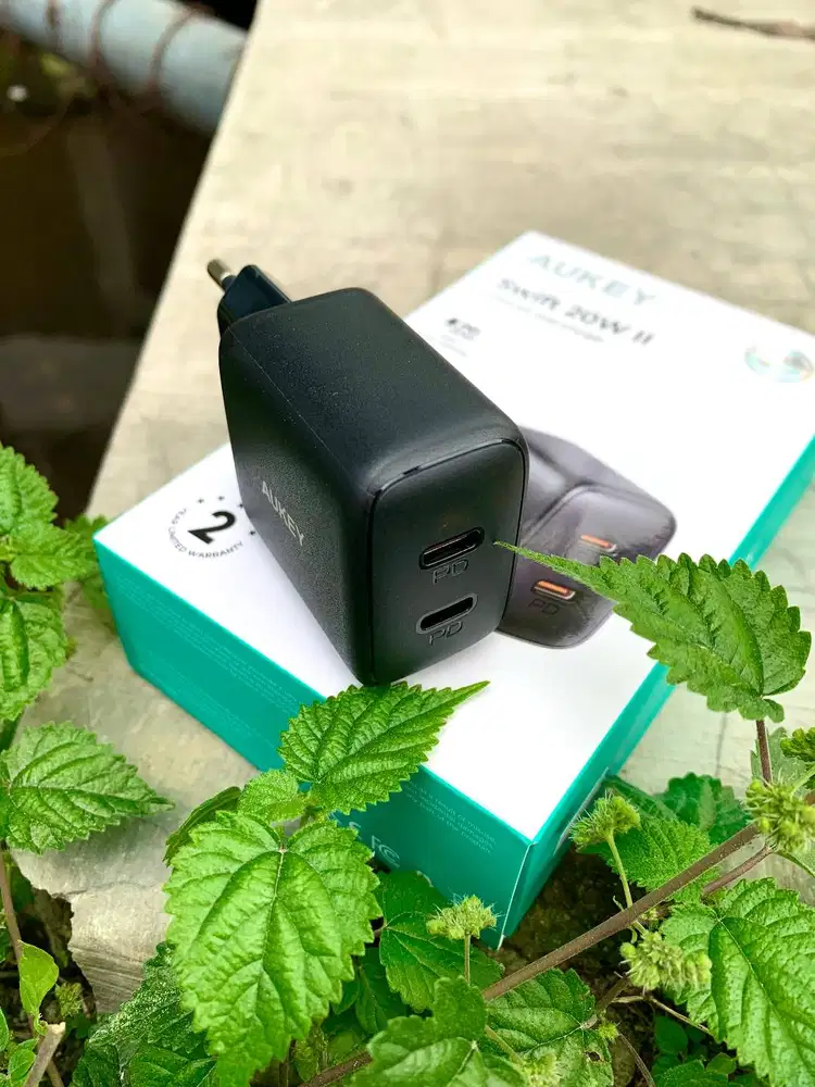 Aukey PA-R1S Swift Wall Charger 2 Port PD Type-C 20W