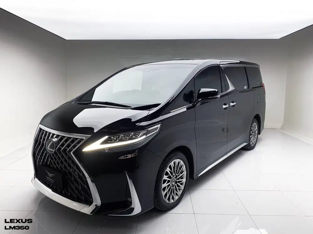 LEXUS LM350 7-SEATER 2020 BLACK ON WHITE