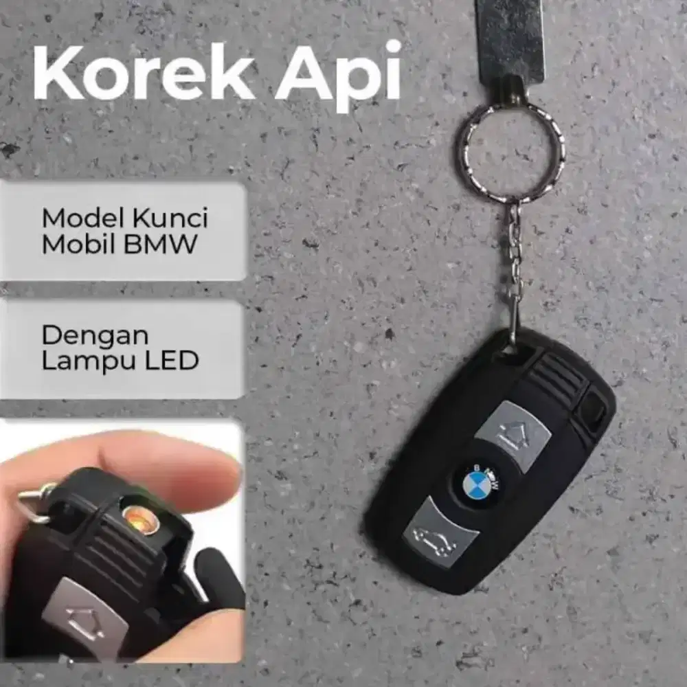 KOREK API REMOTE BMW GANTUNGAN KUNCI