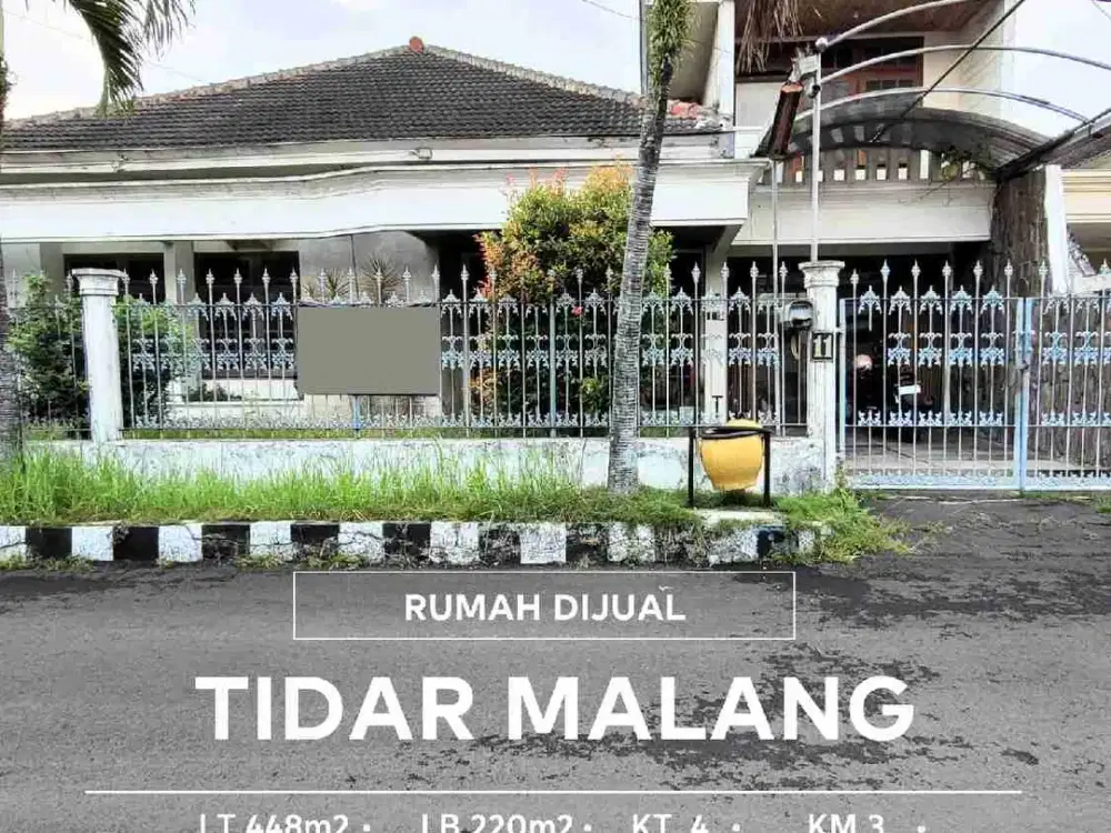 Rumah Klasik Lebar 13 m2 Lokasi di Tidar, Kota Malang