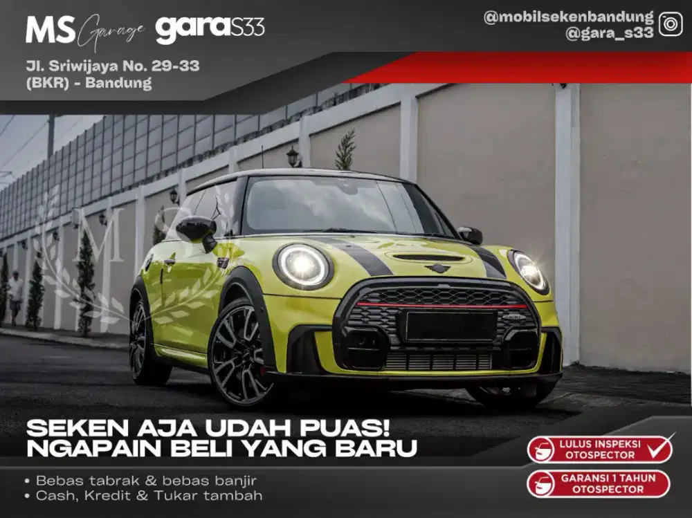Mini Cooper F56 S Turbo JCW asli 2023/2024 (D)