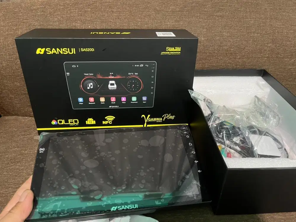 Head unit android 9inc merk sansui