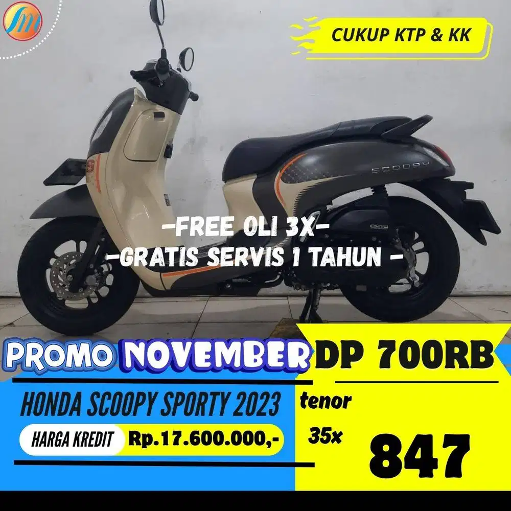 HONDA SCOOPY SPORTY 2023 KREDIT DP 700RIBU ANGSURAN SANGAT TERJANGKAU