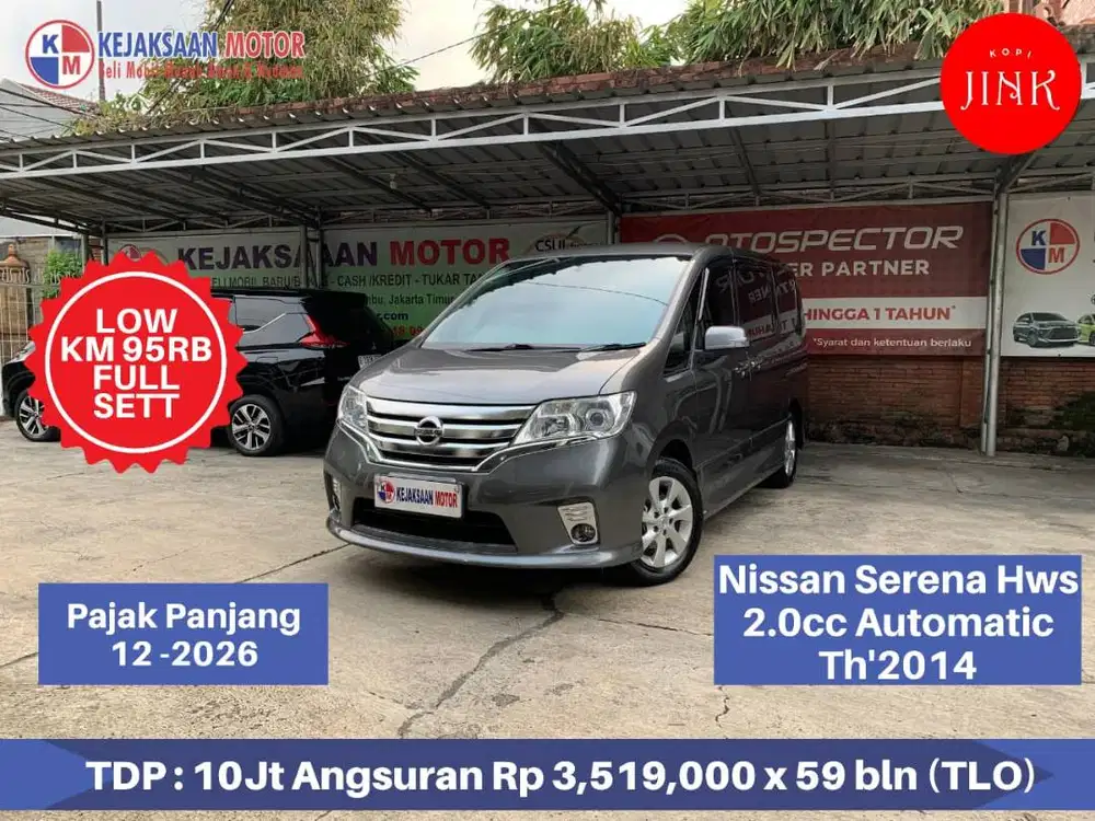 Nissan Serena Hws 2.0cc Automatic Th'2014 . LOW KM 95 RIBU Fullsett