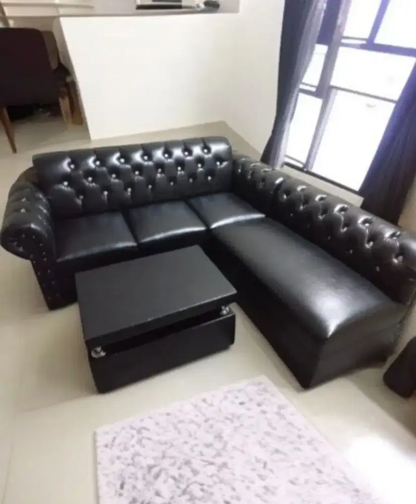 Sofa l kancing minimalis murah best seller