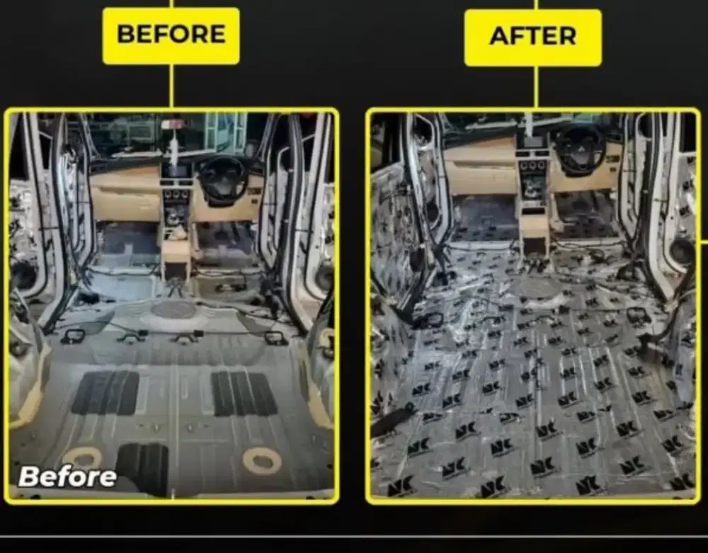 Peredam suara dan peredam panas mobil