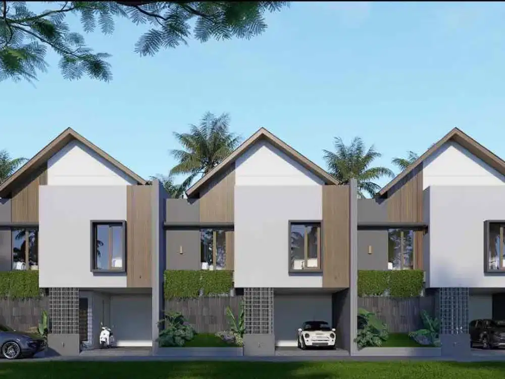 rumah townhouse modern di denpasar bali