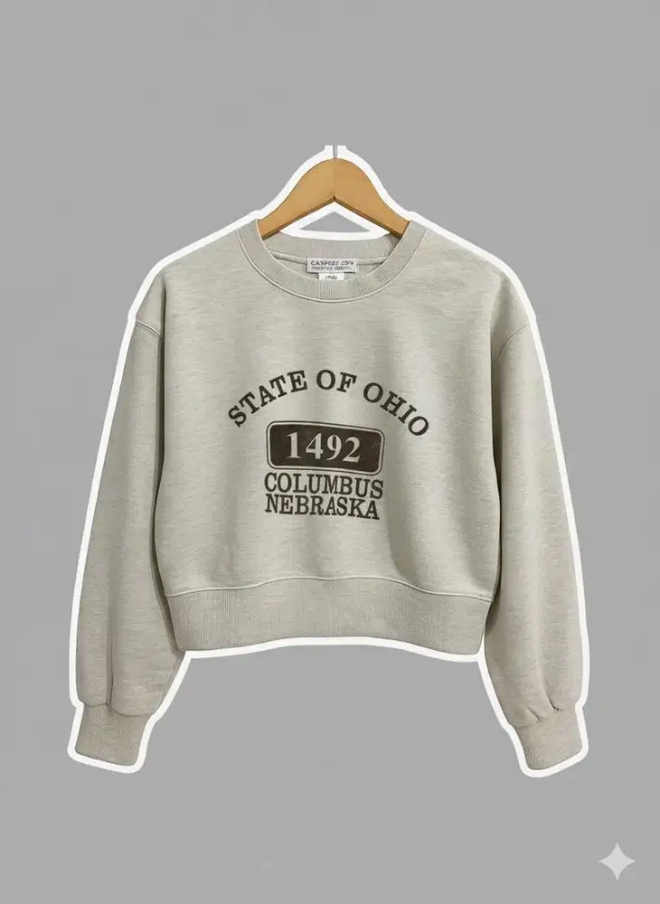Sweatshirt Cream “State of Ohio”
