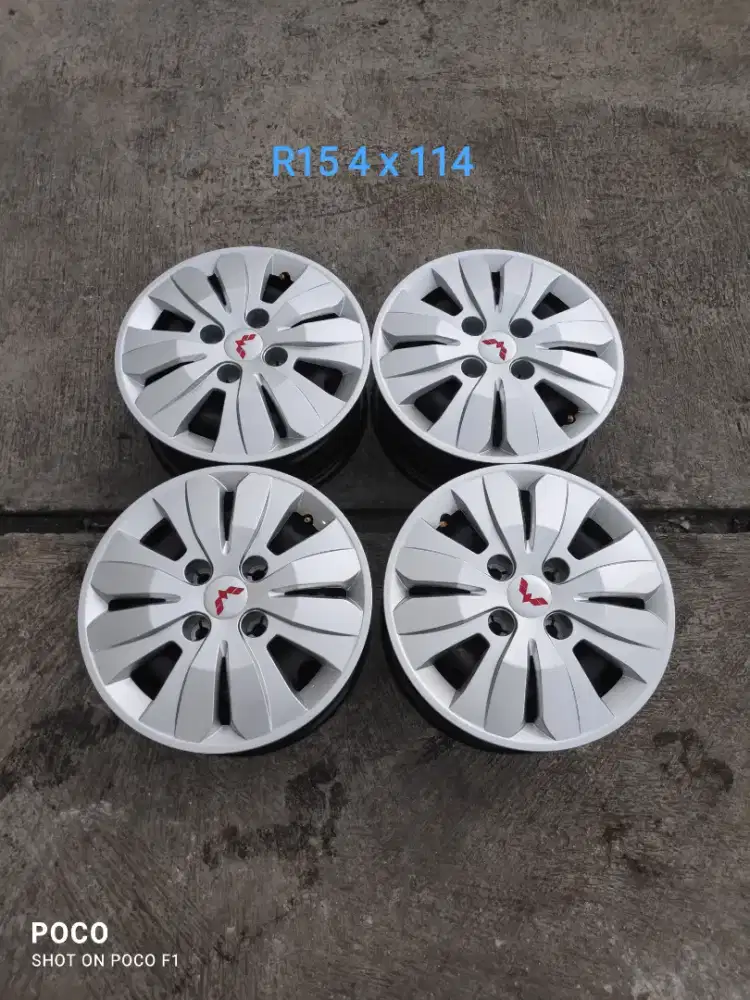 Oem kaleng WULING R15 pcd 4 x 114 lebar 6 offset -/+ 45 plus dop