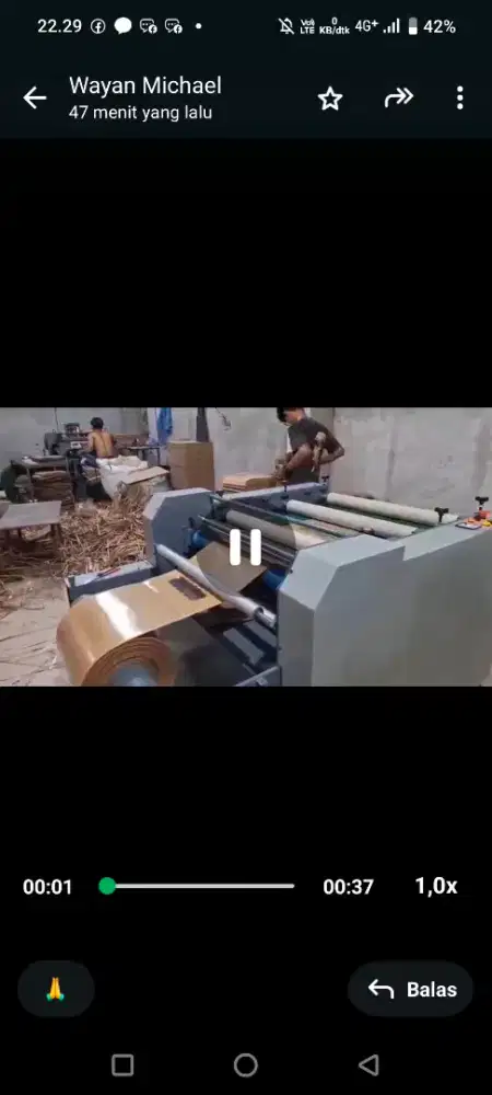 Laminating Termal uk, 72 kondisi siap produksi