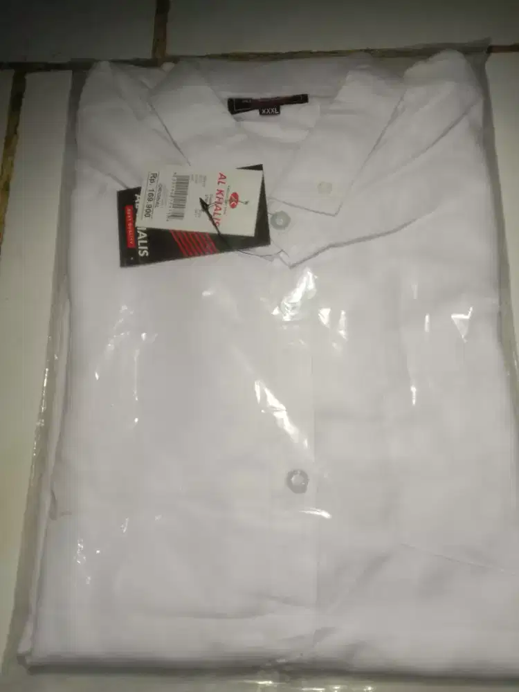 Kemeja Putih Polos Lengan Panjang (XL)