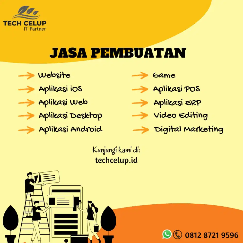 Pembuatan aplikasi android, IOS, website, ERP