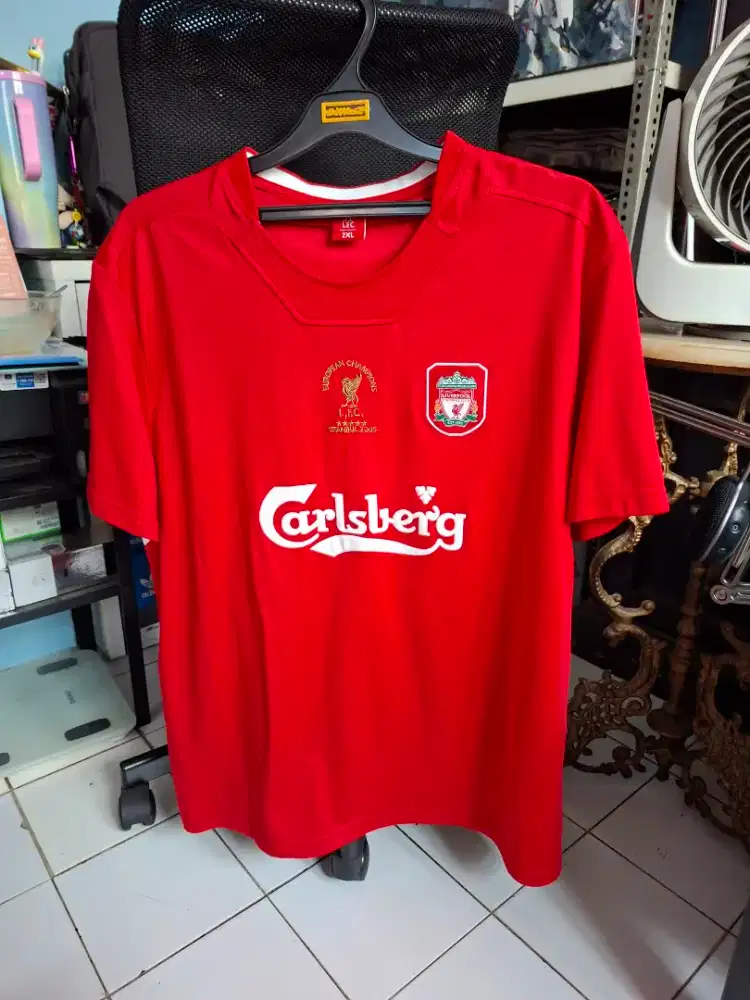 Jersey Retro Liverpool FC 2005 Istanbul Home Shirt Oril - Size XXL