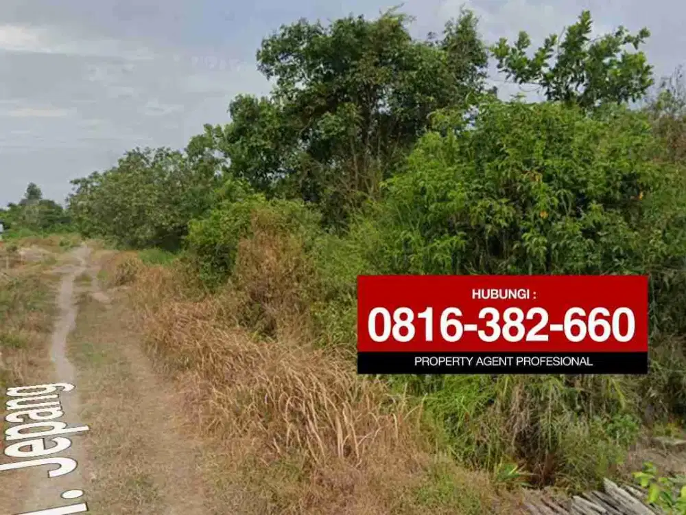 Dijual tanah 600m2 di Jln Jepang Sematang Borang Palembang