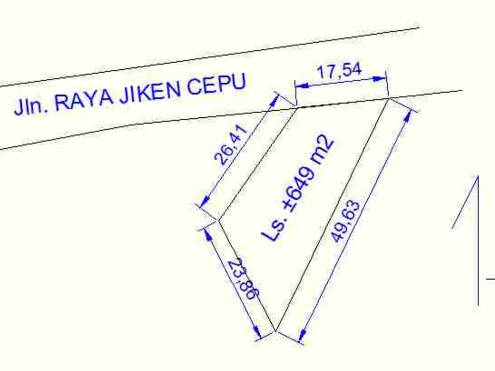 Lahan di Jiken Blora