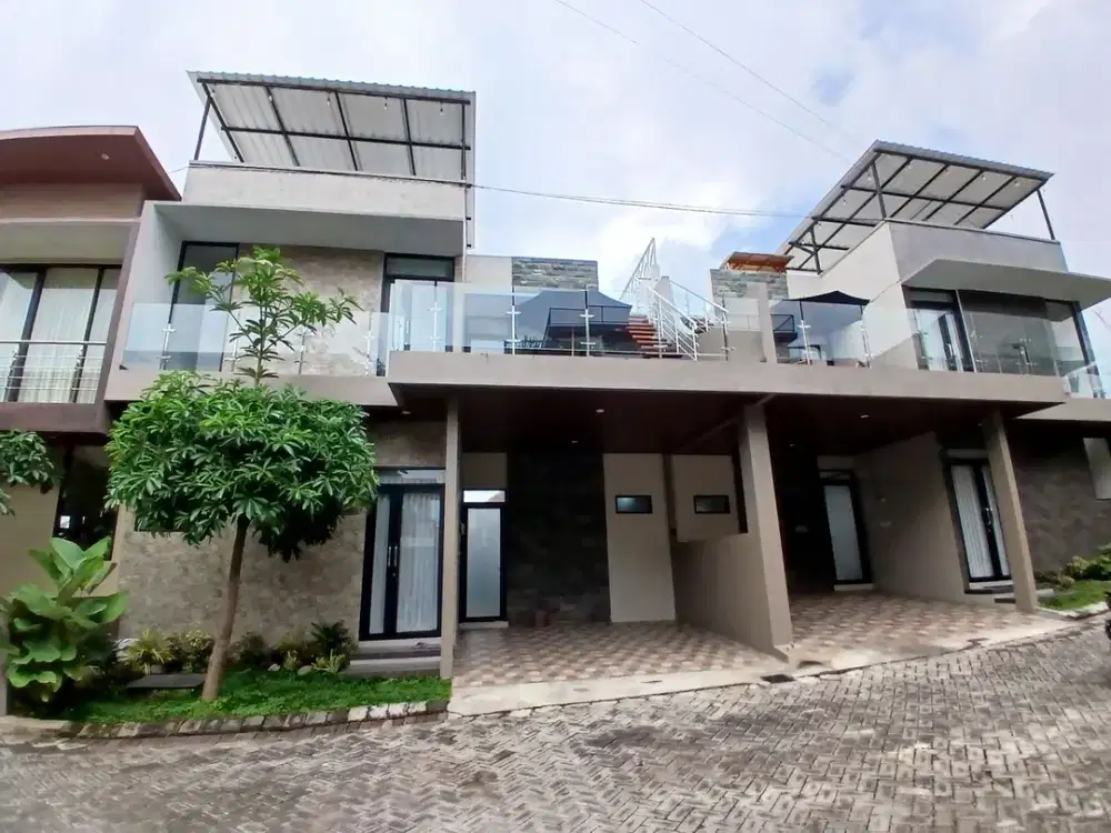 Rumah Villa Mewah Full Furnish Private Swimming Pool Kota Batu Malang
