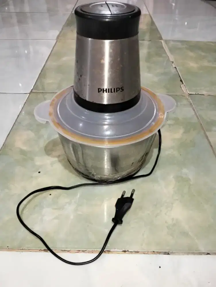 Blender Chopper Philips penggiling daging dan bumbu multifungsi 2liter