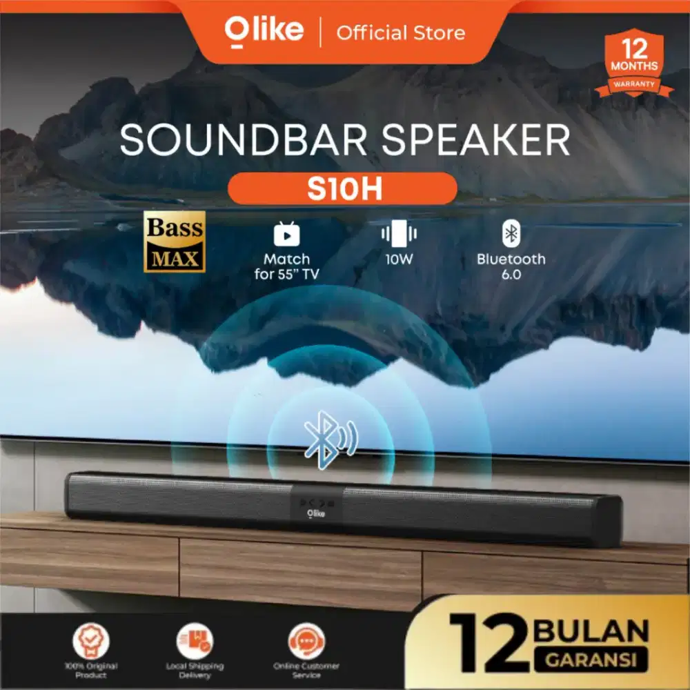 OLIKE S10H Speaker TV Soundbar Home Theater 10W HD Subwoofer Bass Max