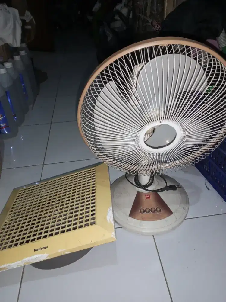 Kipas angin KDK dan Exhaust National 2brg normal semua Rp.250rb