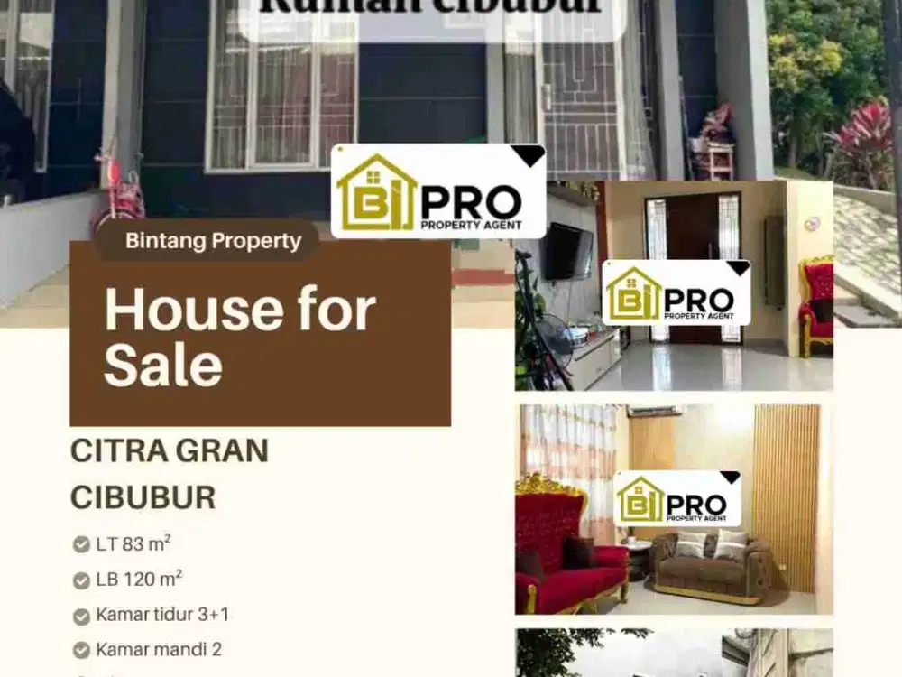 DIJUAL RUMAH HOOK DI CITRA GRAND CIBUBUR DEKAT TOL JATI KARYA MASIH NEGO!