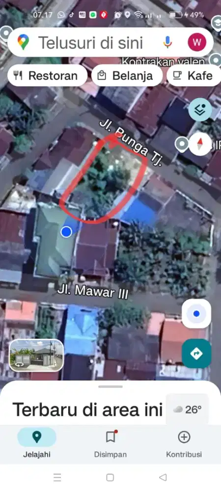 Tanah Jual 230/M2, Dekat ke Kmps UIR. Cocok utk kosan atau rmh pribadi