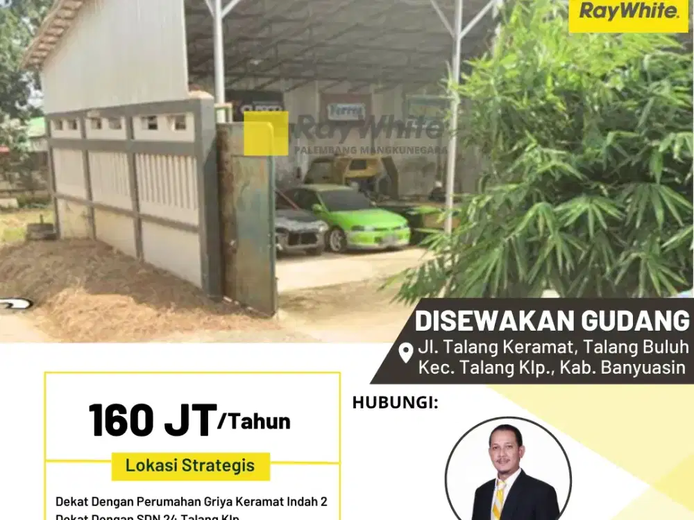 DISEWAKAN 1 UNIT GUDANG SERBA GUNA