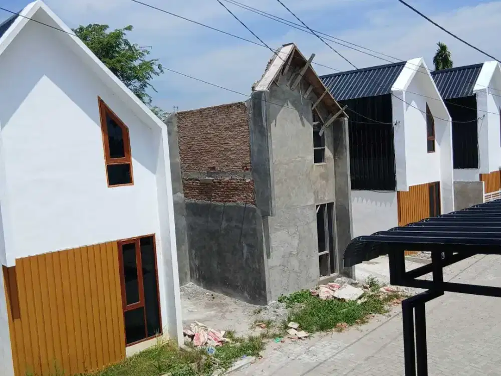 RUMAH DESAIN SCANDINAVIAN DI MEDAN SUNGGAL KANAN