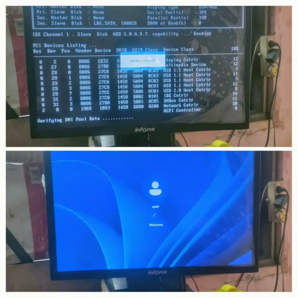 Monitor LCD 19 ada hdmi normal & gratis kirim